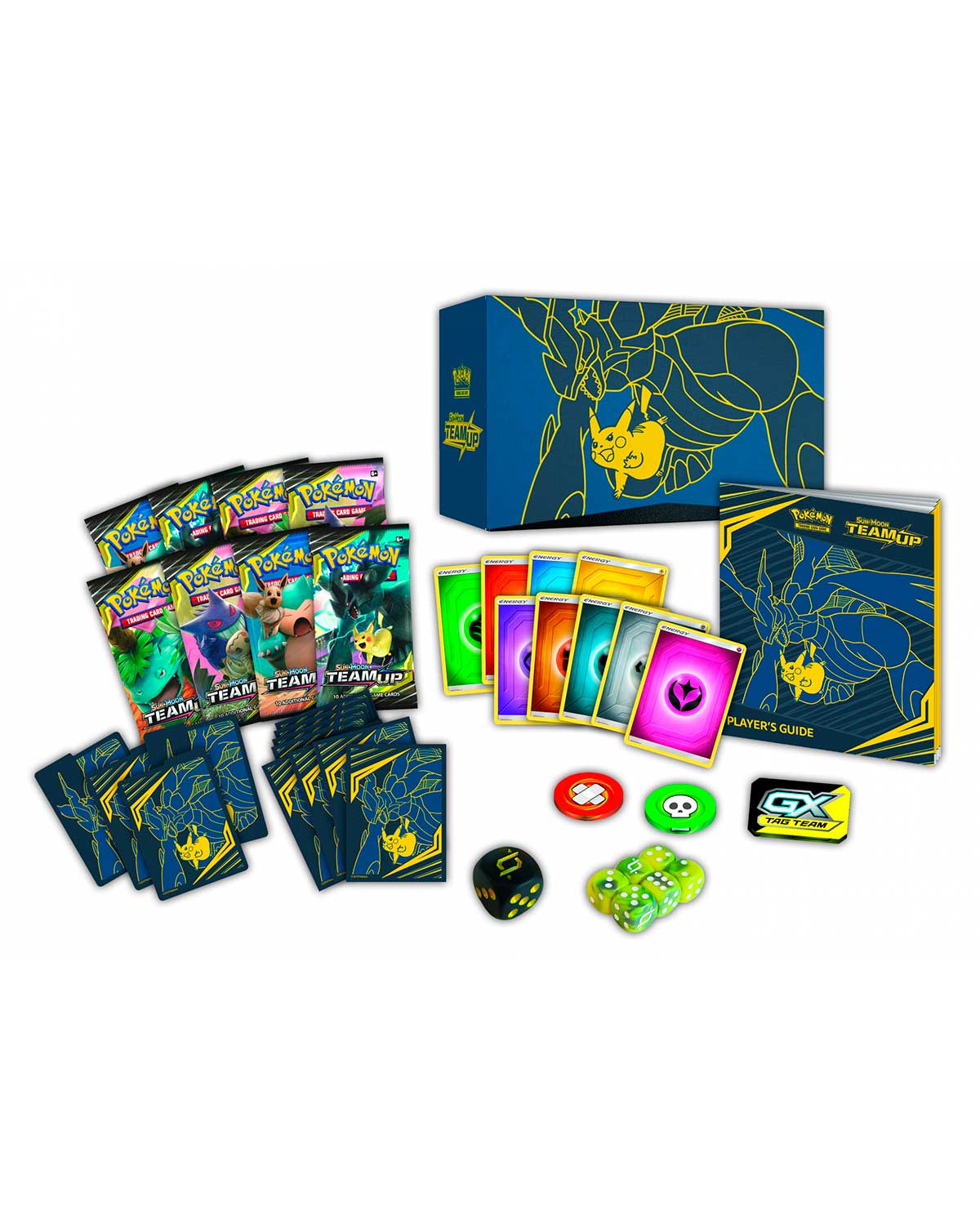 CAJA POKEMON TRADING CARD GAME SOL Y LUNA UNION DE ALIADOS ENTRENADOR ELITE ESP - Image 2