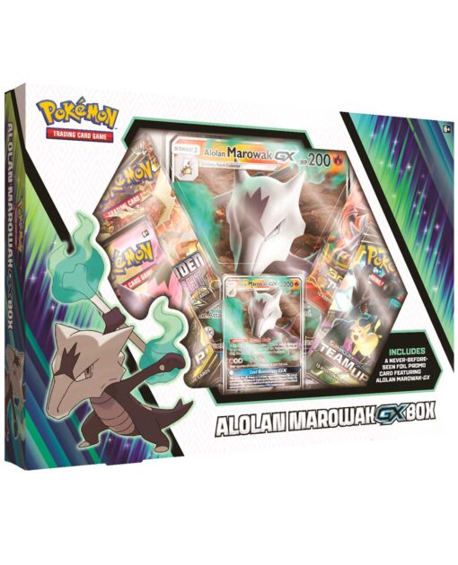 CAJA POKEMON TRADING CARD GAME ALOLAN MAROWAK GX ESP