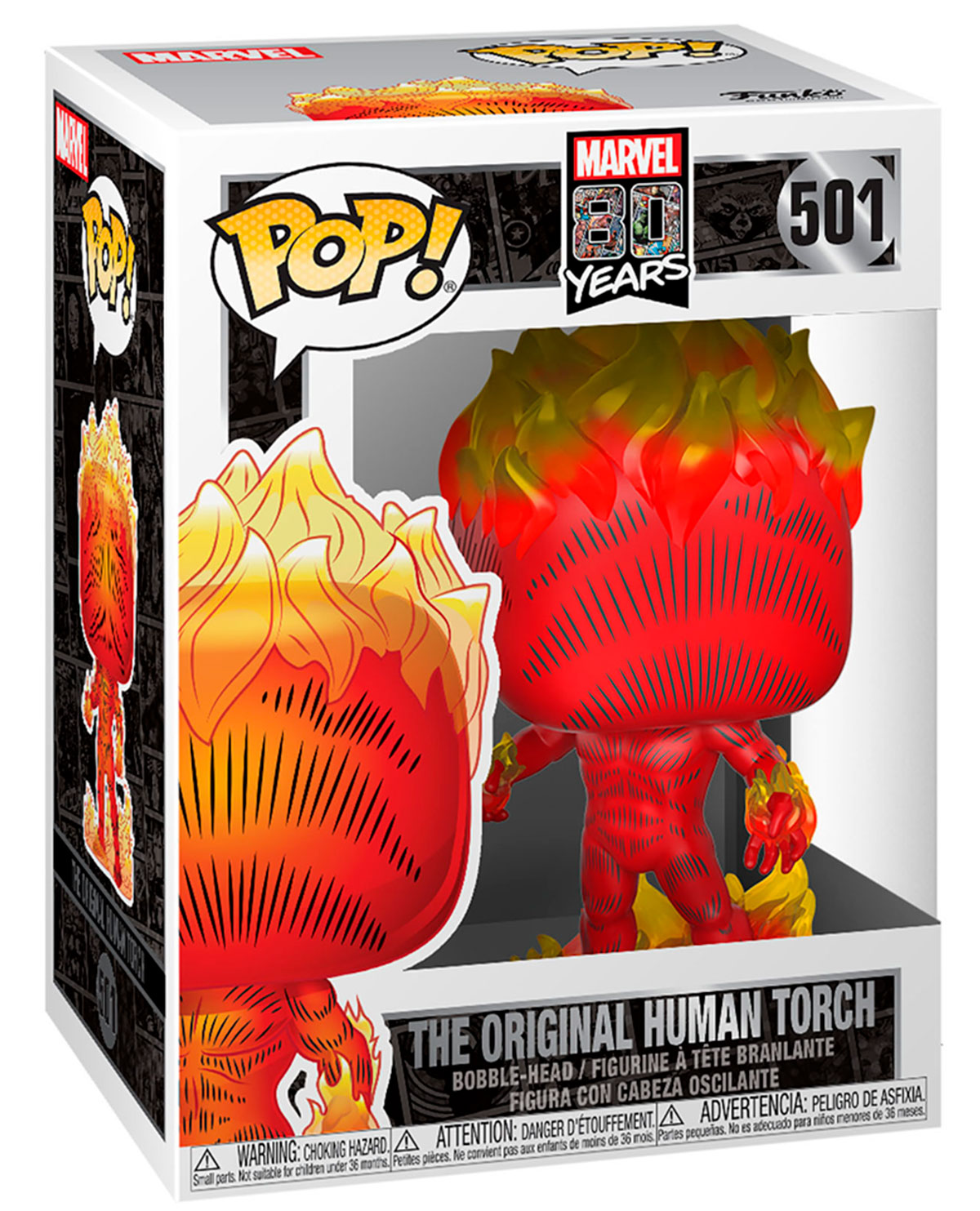 FIGURA POP MARVEL 80 YEARS THE ORIGINAL HUMAN TORCH - Image 2