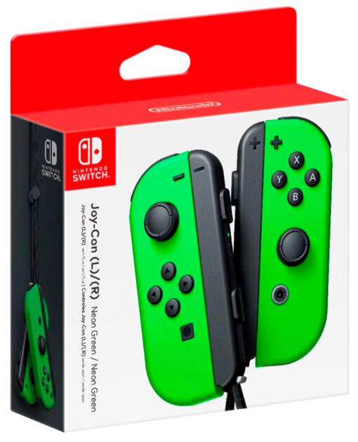 CONTROLES JOY CON L R VERDE NEON - Image 2