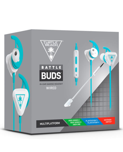 AUDIFONOS EARBUDS ALAMBRICOS TURTLE BEACH EARFORCE BATTLE BUDS BLANCOS - Image 4