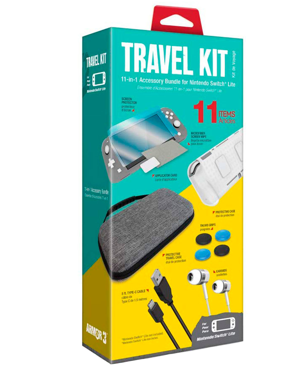 KIT DE VIAJE NINTENDO SWITCH LITE ARMOR3