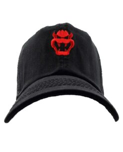 GORRA CLASICA SUPER MARIO BOWSER FACE NEGRA