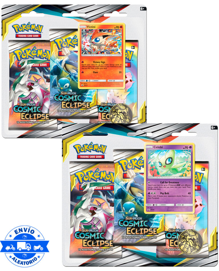 TRIPLE SOBRE POKEMON TRADING CARD GAME SUN AND MOON COSMIC ECLIPSE