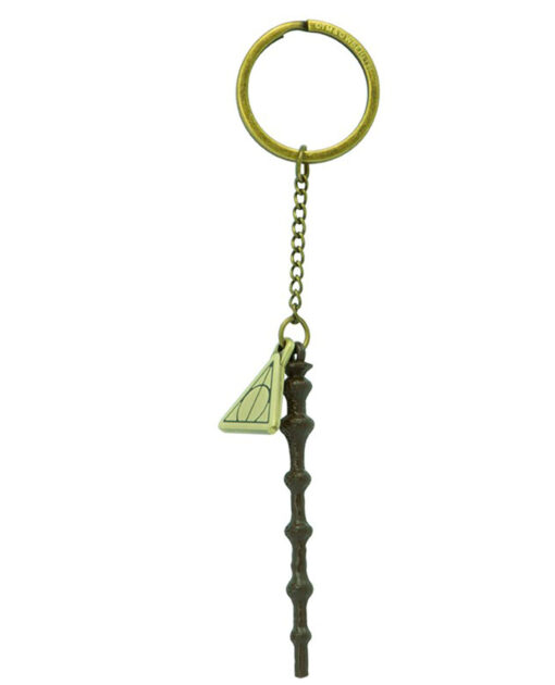LLAVERO METALICO HARRY POTTER ELDER WAND 3D