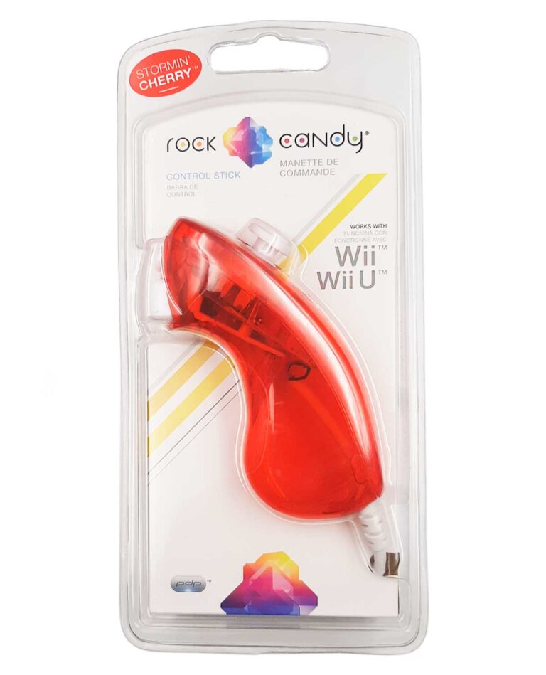 CONTROL WII ALAMBRICO ROCK CANDY NUNCHUCK ROJO