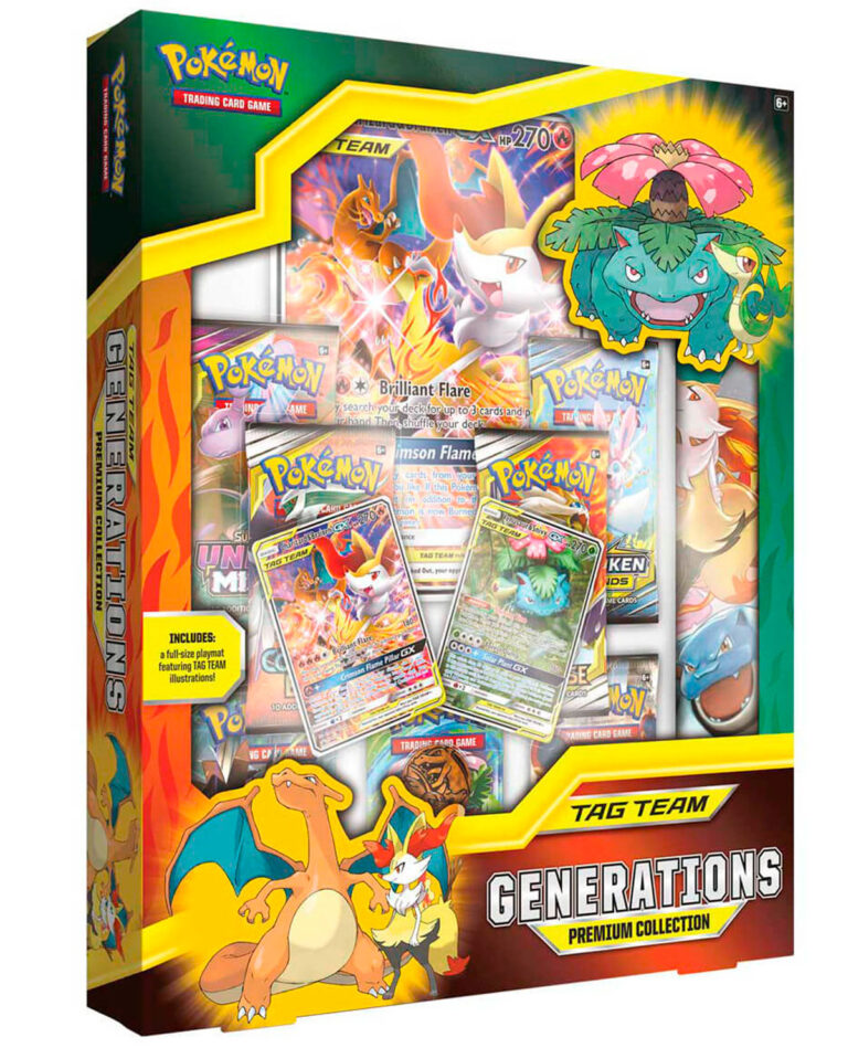 CAJA POKEMON TRADING CARD GAME TAG TEAM GENERATIONS PREMIUM COLLECTION