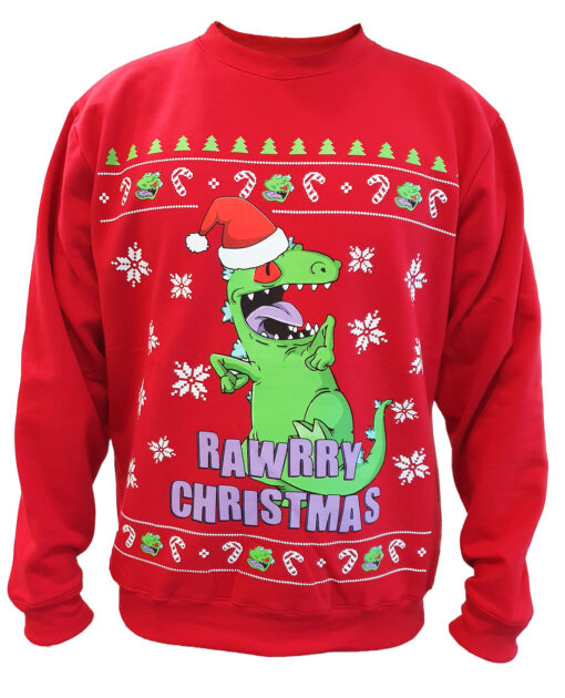 JUMPER DE NAVIDAD RUGRATS REPTAR ROJO MEDIANO