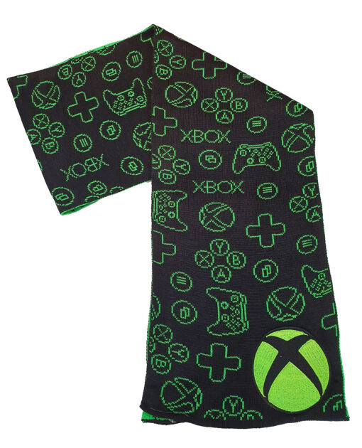 BUFANDA XBOX ICONOS NEGRA