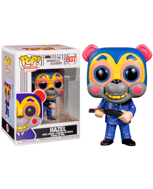 FIGURA POP THE UMBRELLA ACADEMY HAZEL CON MASCARA - Image 2