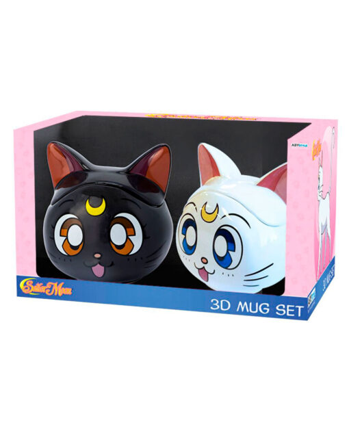 SET DE TAZAS SAILOR MOON LUNA Y ARTEMIST