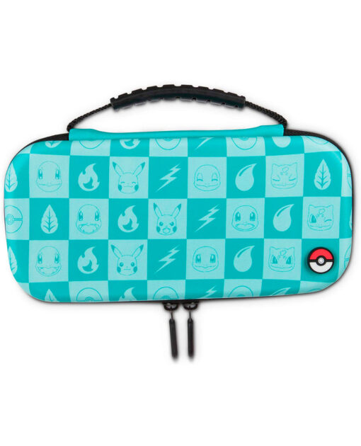 ESTUCHE RIGIDO NINTENDO SWITCH LITE POKEMON CHECKERED TURQUOISE