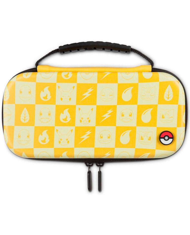 ESTUCHE RIGIDO NINTENDO SWITCH LITE POWER A POKEMON CHECKERED YELLOW ...