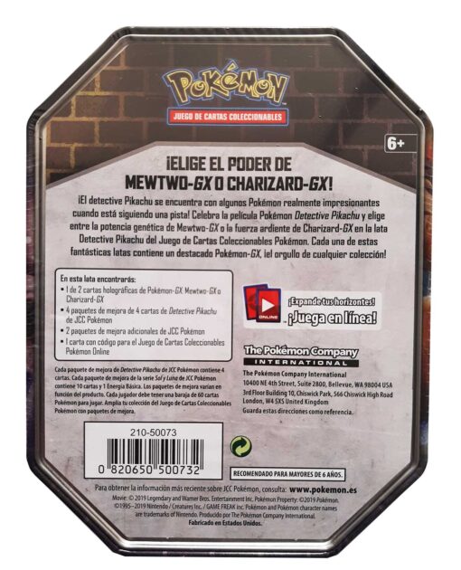 LATA POKEMON TRADING CARD GAME DETECTIVE PIKACHU GX ESP - Image 2
