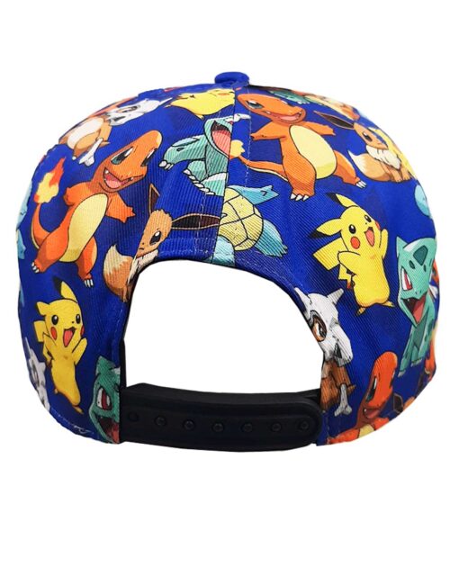 GORRA SNAPBACK POKEMON ALL OVER SUBLIMADA AZUL - Image 2