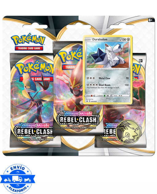 TRIPLE SOBRE POKEMON TRADING CARD GAME SWORD AND SHIELD REBEL CLASH - Image 2