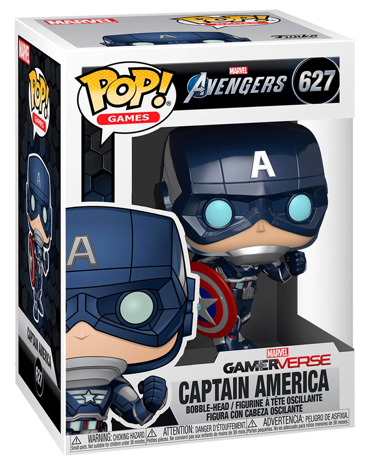 FIGURA POP MARVEL AVENGERS CAPTAIN AMERICA STARK TECH SUIT - Image 2