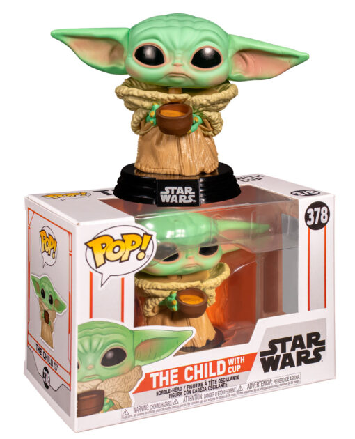 FIGURA POP THE MANDALORIAN THE CHILD WITH CUP - Image 2