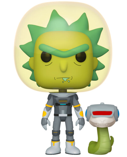 FIGURA POP RICK AND MORTY SPACE SUIT RICK WITH SNAKE