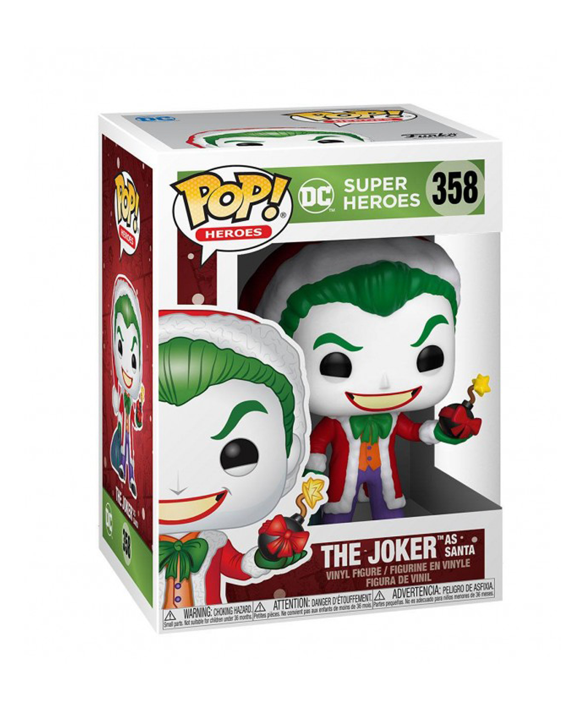 FIGURA POP DC HEROES JOKER AS SANTA - Image 2
