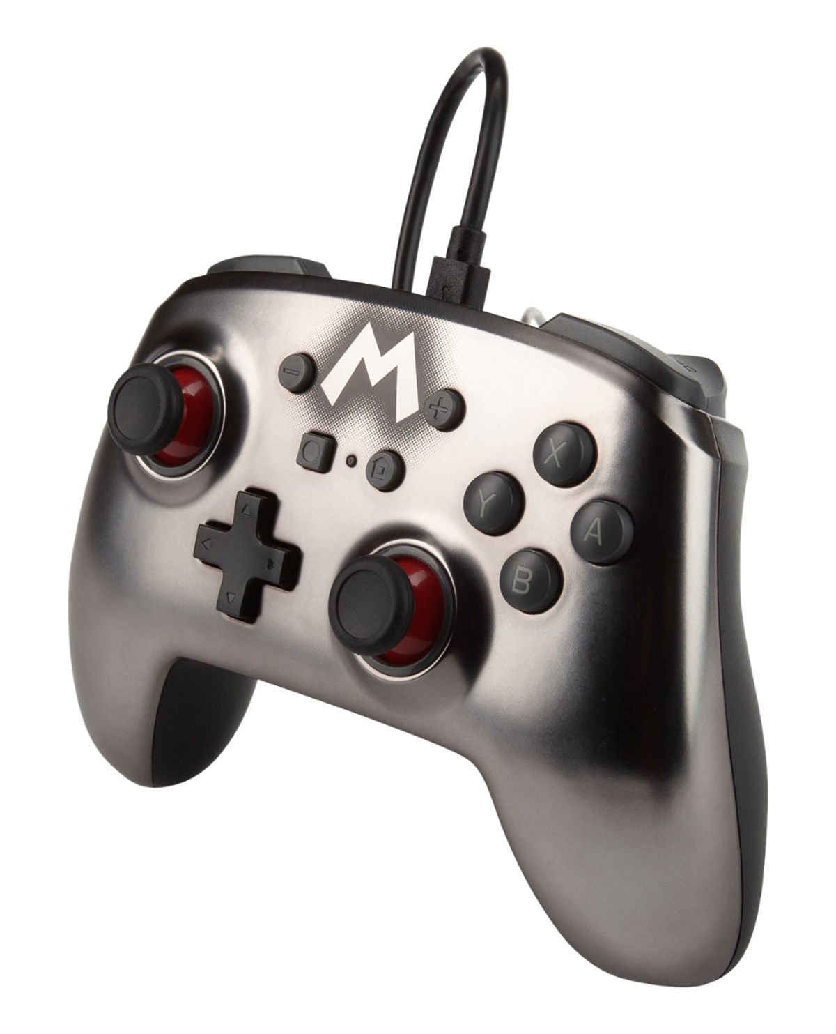 CONTROL NINTENDO SWITCH ALAMBRICO SUPER MARIO BROS METALLIC - Image 2