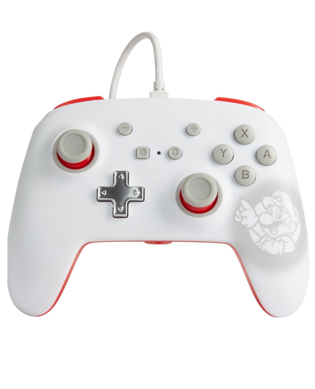 CONTROL NINTENDO SWITCH ALAMBRICO SUPER MARIO WHITE