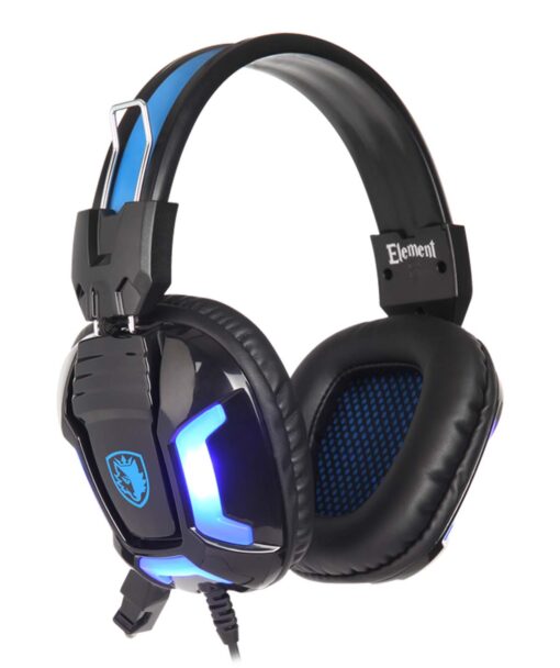 HEADSET PC SADES ALAMBRICO ELEMENT AZUL - Image 2