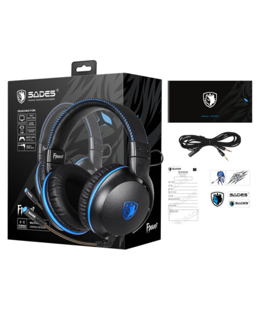 HEADSET MULTIPLATAFORMA ALAMBRICO FPOWER AZUL - Image 3