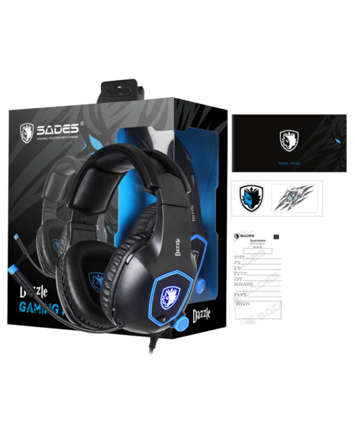 HEADSET PC SADES ALAMBRICO DAZZLE AZUL - Image 3
