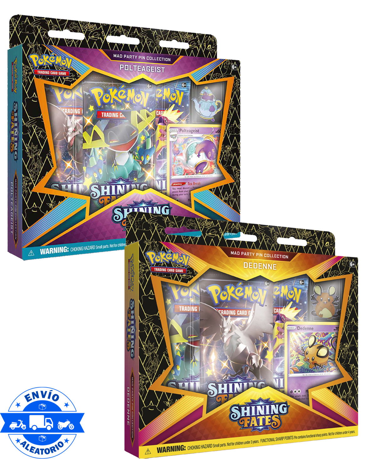 CAJA POKEMON TRADING CARD GAME SHINING FATES PIN COLLECTION