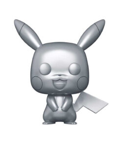 FIGURA POP POKEMON PIKACHU SILVER METALLIC
