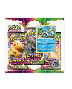 TRIPLE SOBRE POKEMON TRADING CARD GAME ESPADA Y ESCUDO VOLTAJE VIVIDO SPANISH