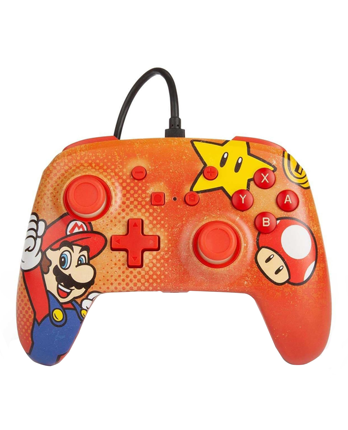 CONTROL NINTENDO SWITCH ALAMBRICO POWER A MARIO VINTAGE