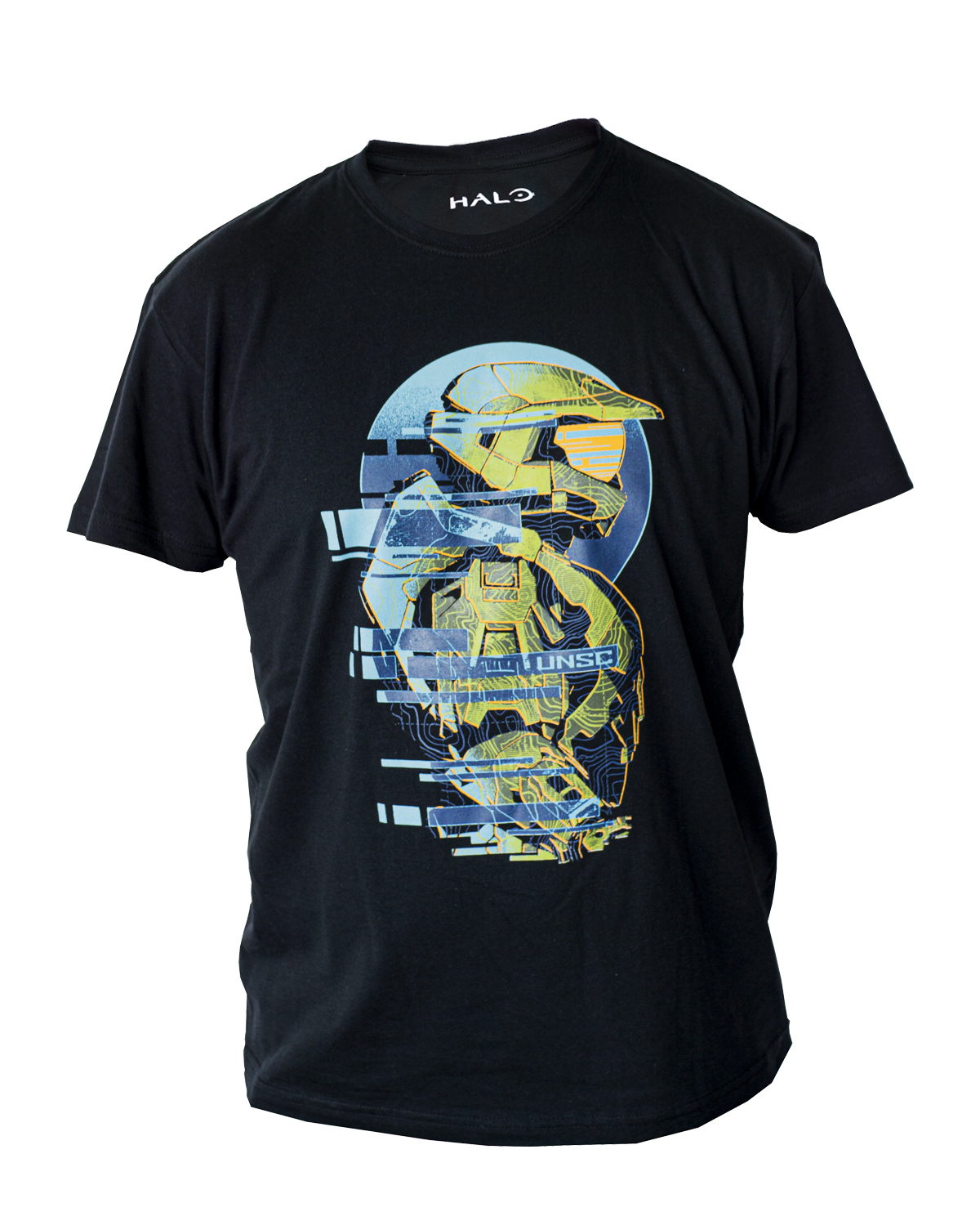 PLAYERA MASTER CHIEF NEW GROUND NEGRA CHICA