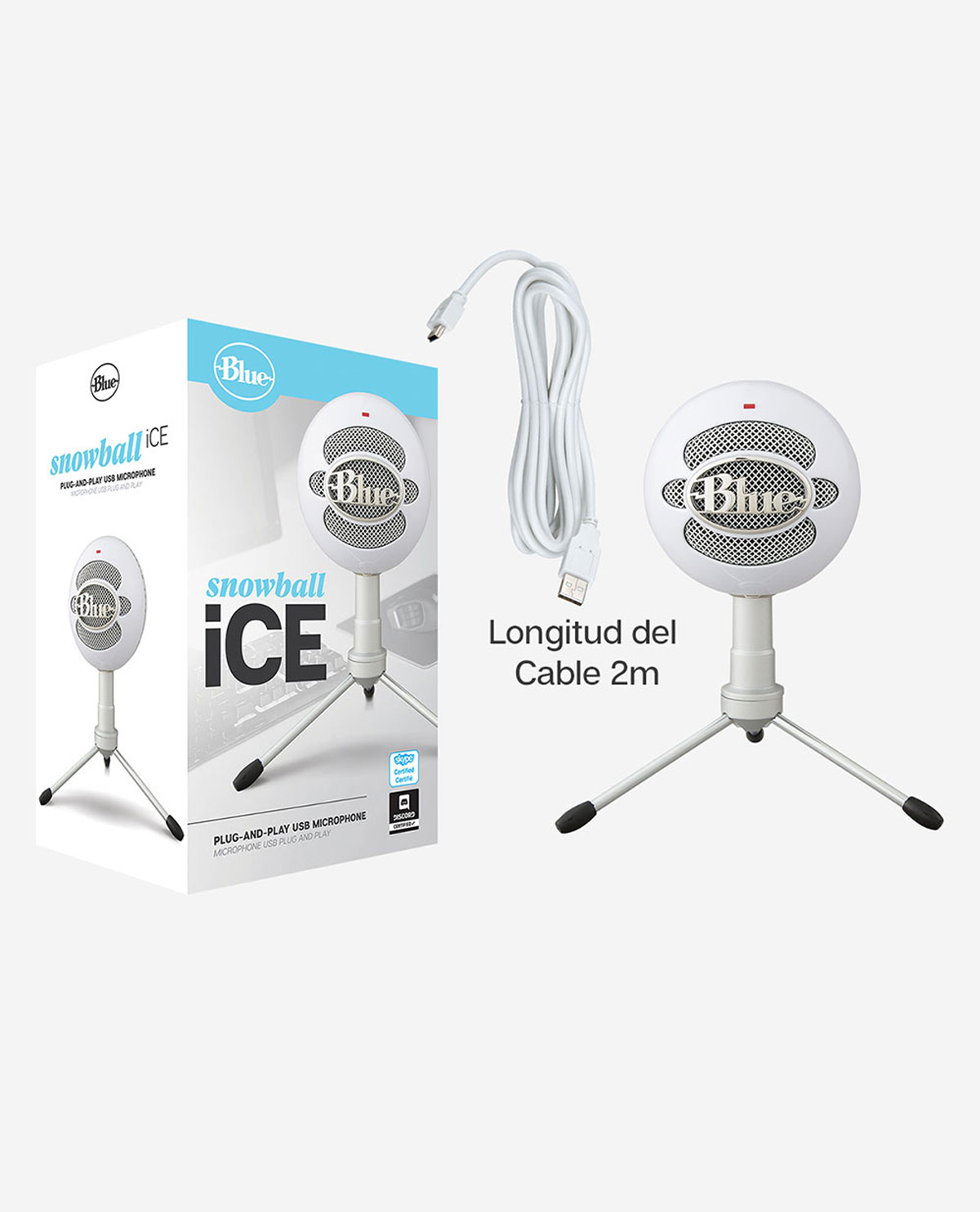 MICROFONO USB BLUE SNOWBALL ICE BLANCO - Image 3