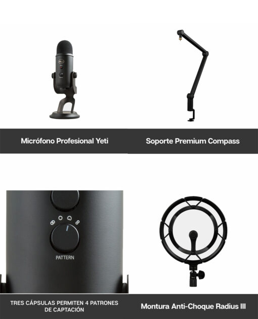 MICROFONO USB BLUE YETI CASTER - Image 2