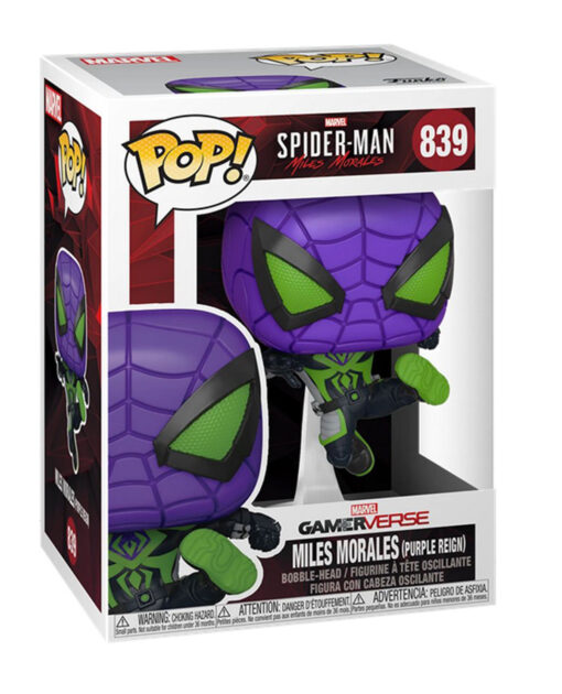 FIGURA POP MARVEL SPIDER MAN MILES MORALES MILES MORALES PURPLE REIGN - Image 2