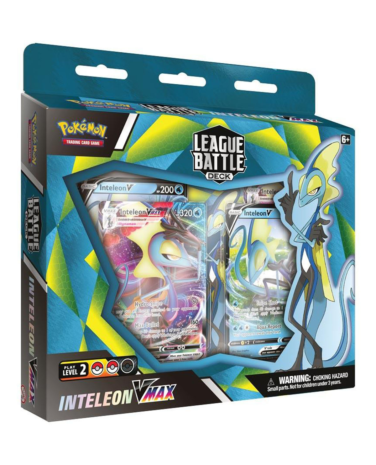 CAJA POKEMON TRADING CARD GAME INTELEON VMAX BATTLE DECK