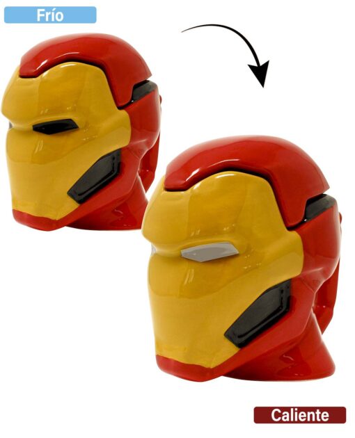 TAZA DE CERAMICA SENSIBLE AL CALOR MARVEL IRON MAN 3D - Image 2