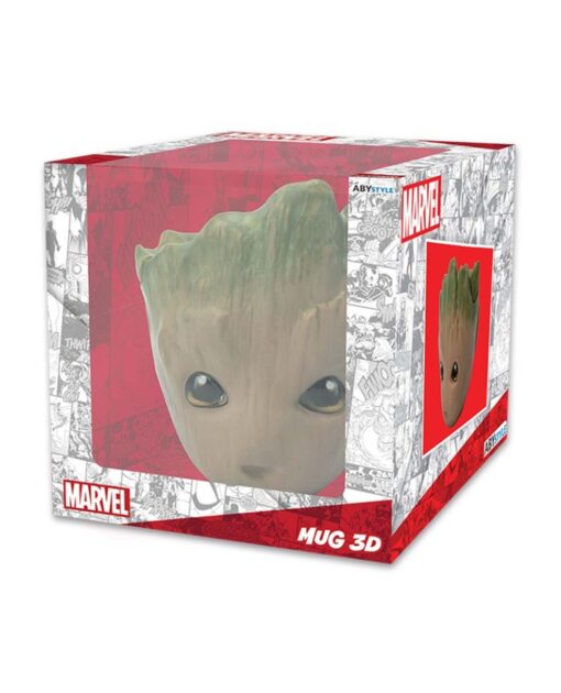 TAZA DE CERAMICA MARVEL GROOT 3D