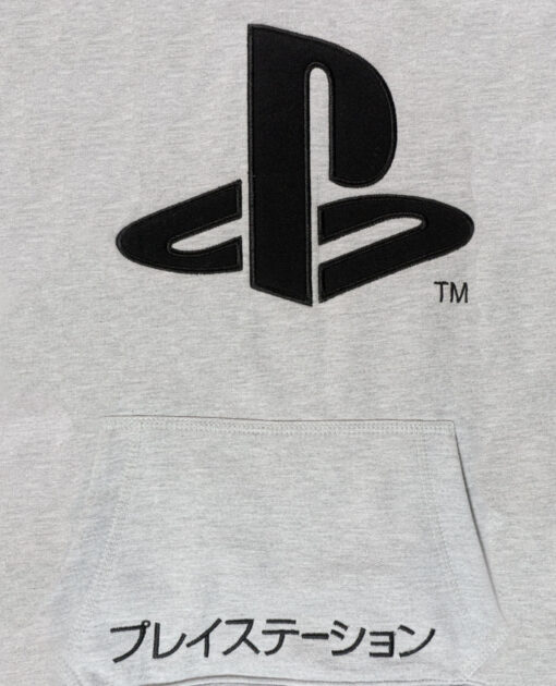 SUDADERA PLAYSTATION LOGO KATAKANA DAMA GRIS CHICA - Image 2