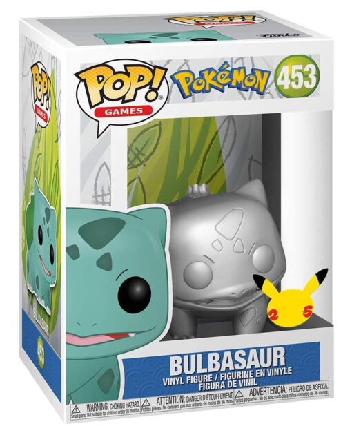 FIGURA POP POKEMON BULBASAUR SILVER METALLIC - Image 2