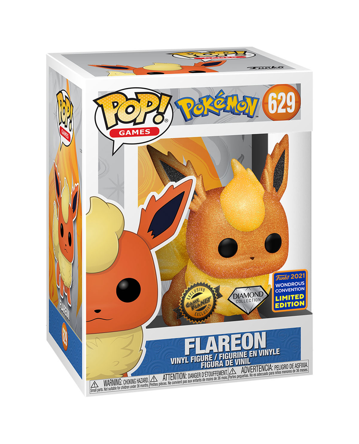 FIGURA POP GAMES POKEMON FLAREON DIAMOND - Image 2