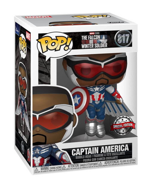 FIGURA POP MARVEL THE FALCON AND THE WINTER SOLDIER CAPTAIN AMERICA - Image 2