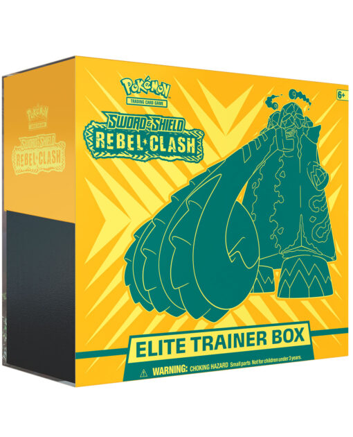 CAJA POKEMON TRADING CARD GAME SWORD AND SHIELD REBEL CLASH ELITE TRAINER SPANISH
