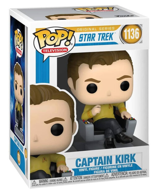 FIGURA POP STAR TREK CAPTAIN KIRK IN CHAIR - Image 2