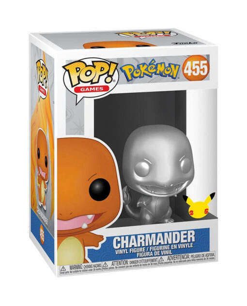 FIGURA POP POKEMON CHARMANDER SILVER METALLIC - Image 2
