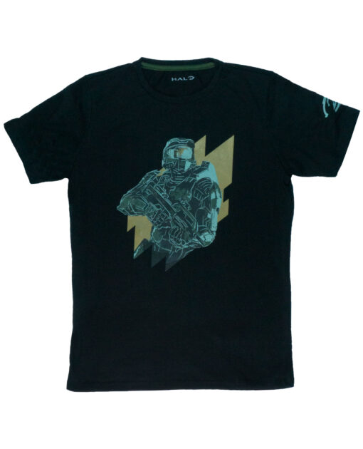 PLAYERA NEGRA MASTER CHIEF HALO 2 MEDIANA