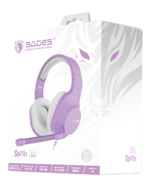 HEADSET ALAMBRICO MULTIPLATAFORMA SADES MORADO - Image 2