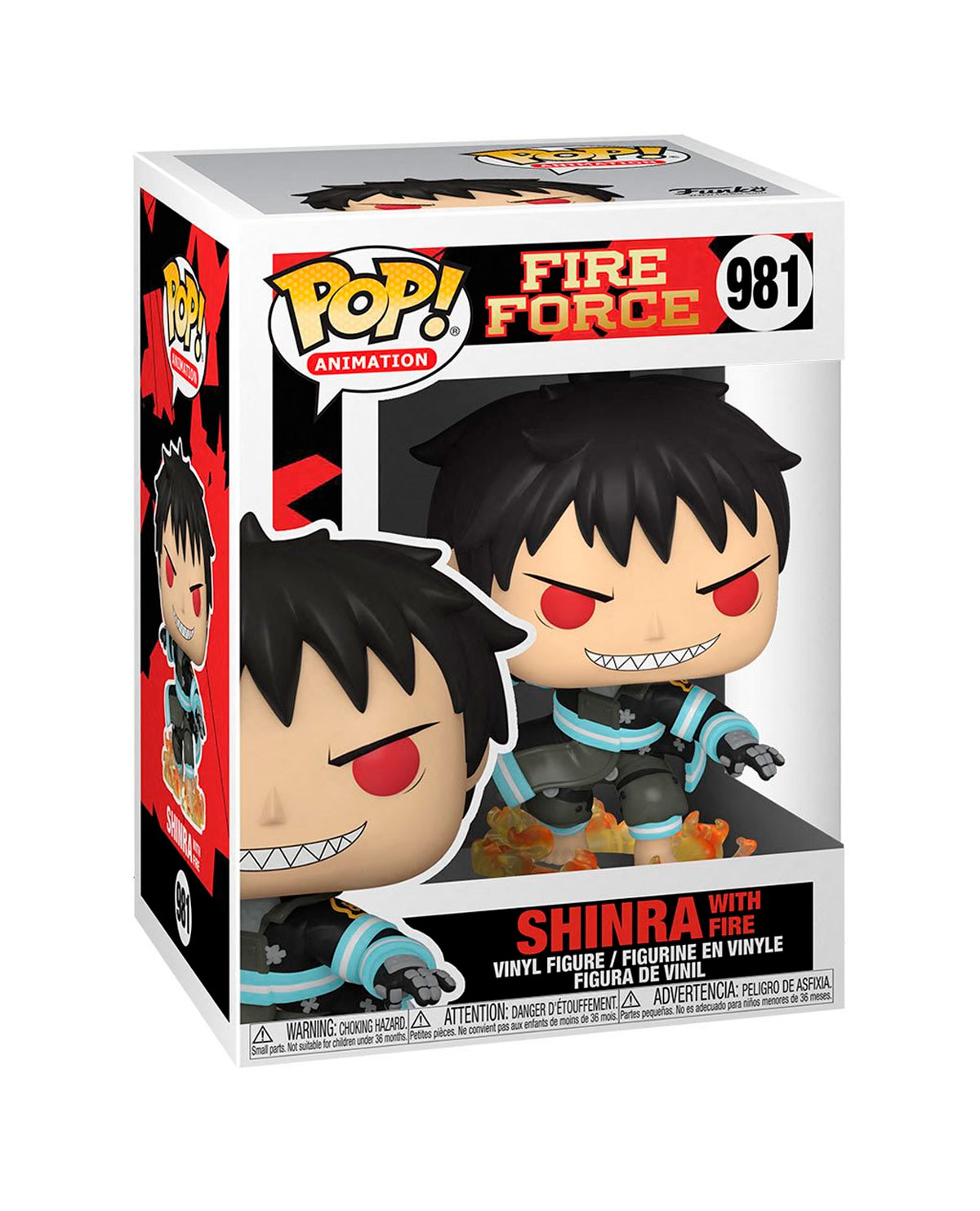 FIGURA POP FIRE FORCE SHINRA WITH FIRE - Image 2